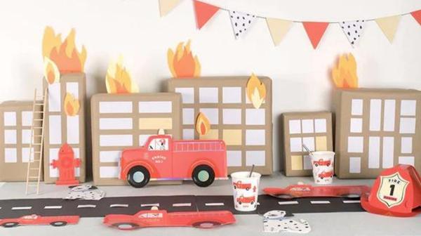 Anniversaire Camion Pompier - Les Petits