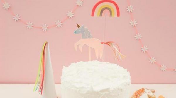 Anniversaire theme licorne