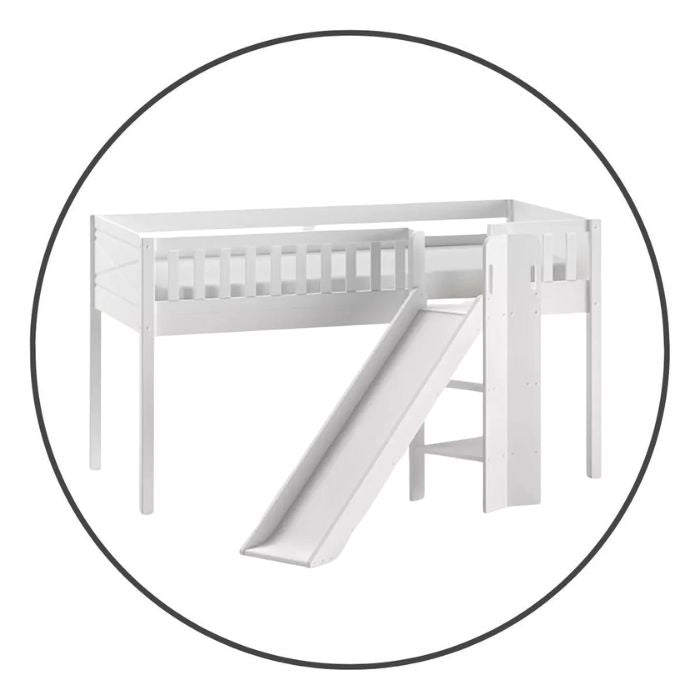 Lit Toboggan mi-hauteur pour enfant - Les Petits