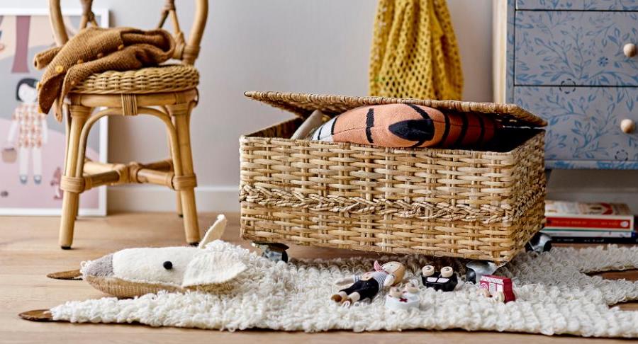 Paniers et rangement chambre d'enfant