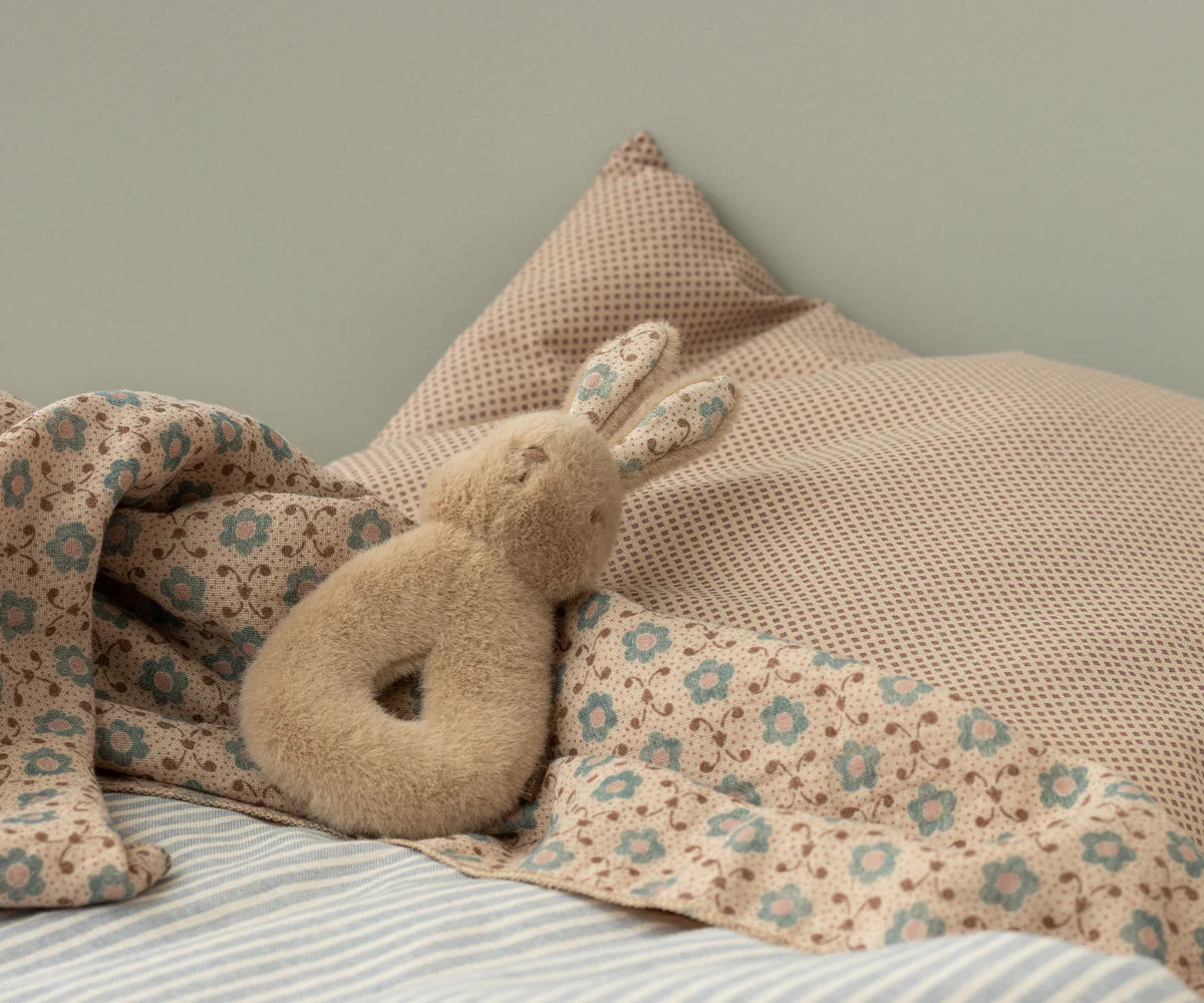 Rabbit Rattle Set - Peach Cream