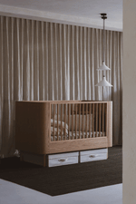 QUAX - Lit Bébé Évolutif ASHI 140 x 70 cm - Crème