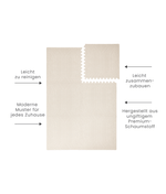 TODDLEKIND - Premium Foam Playmats | Deco - Ecru