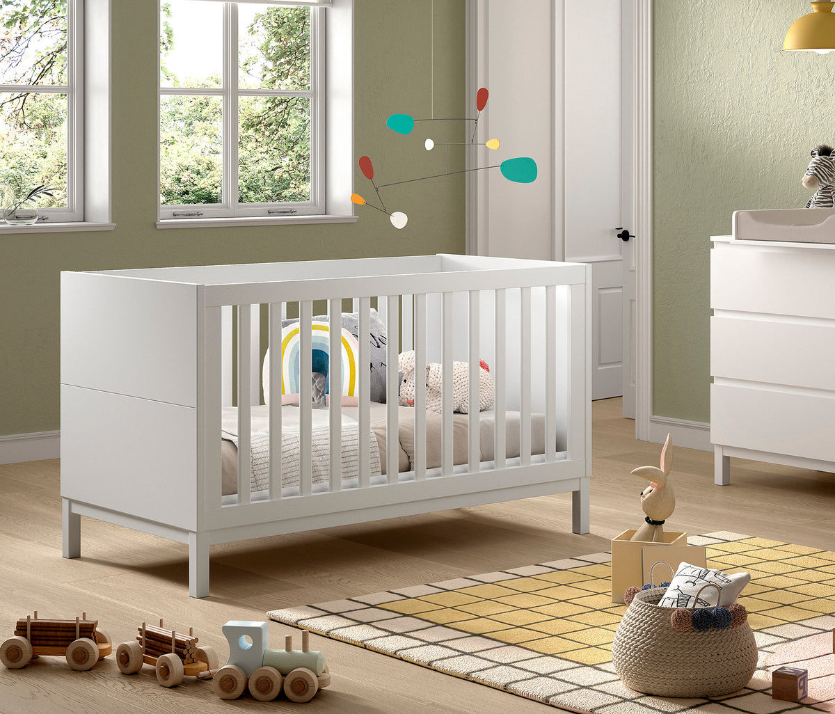 Mitwachsendes Babybett Eva – 70 x 140 Cm – Weiß