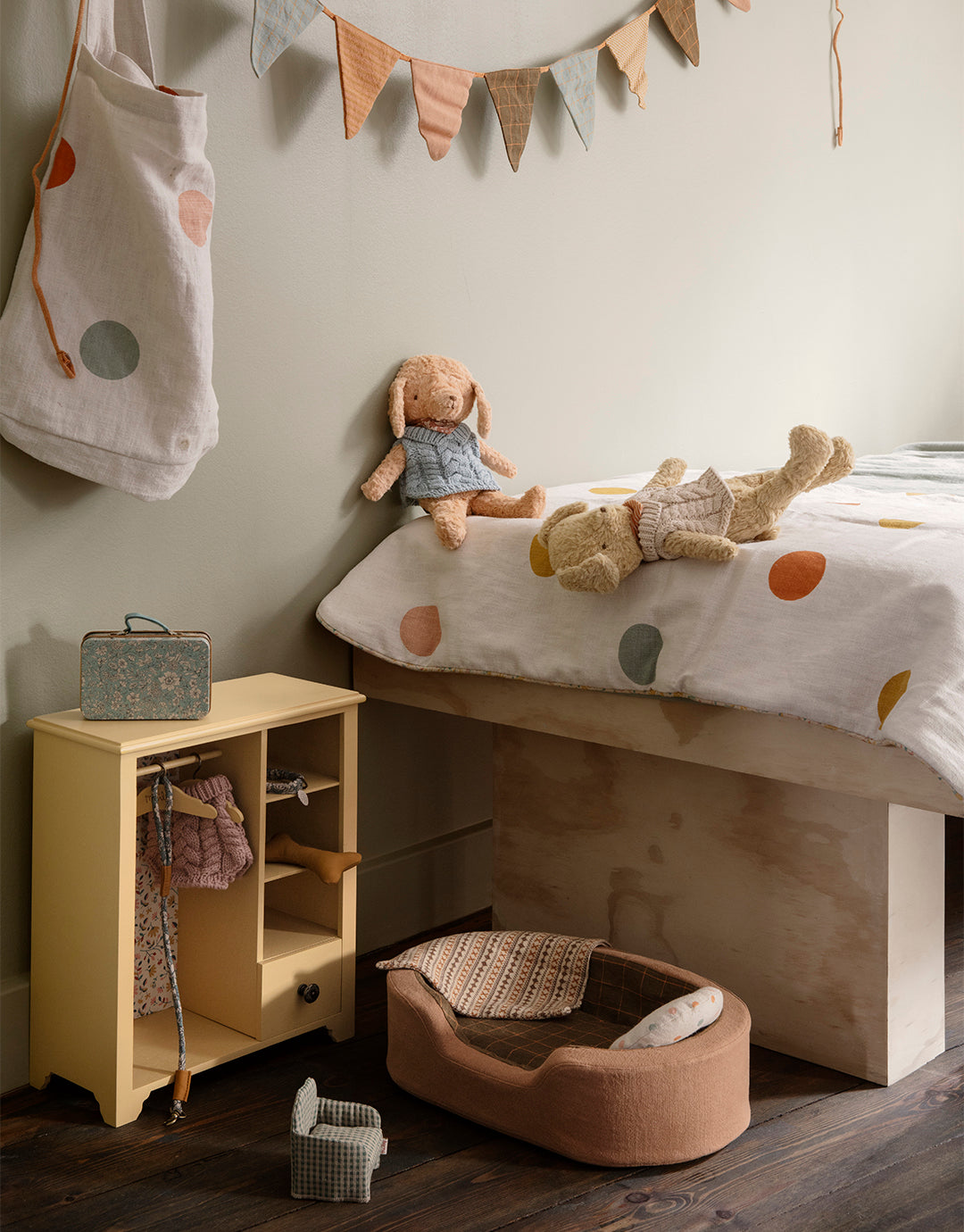 MAILEG: COLLECTION COMPLÈTE
Chien Caniche, Peluche Vintage - Rosé Poudré