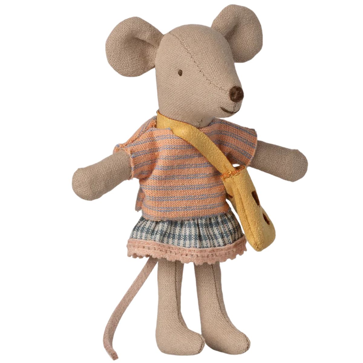 Kleine Zus Muis Met Haar Tas
