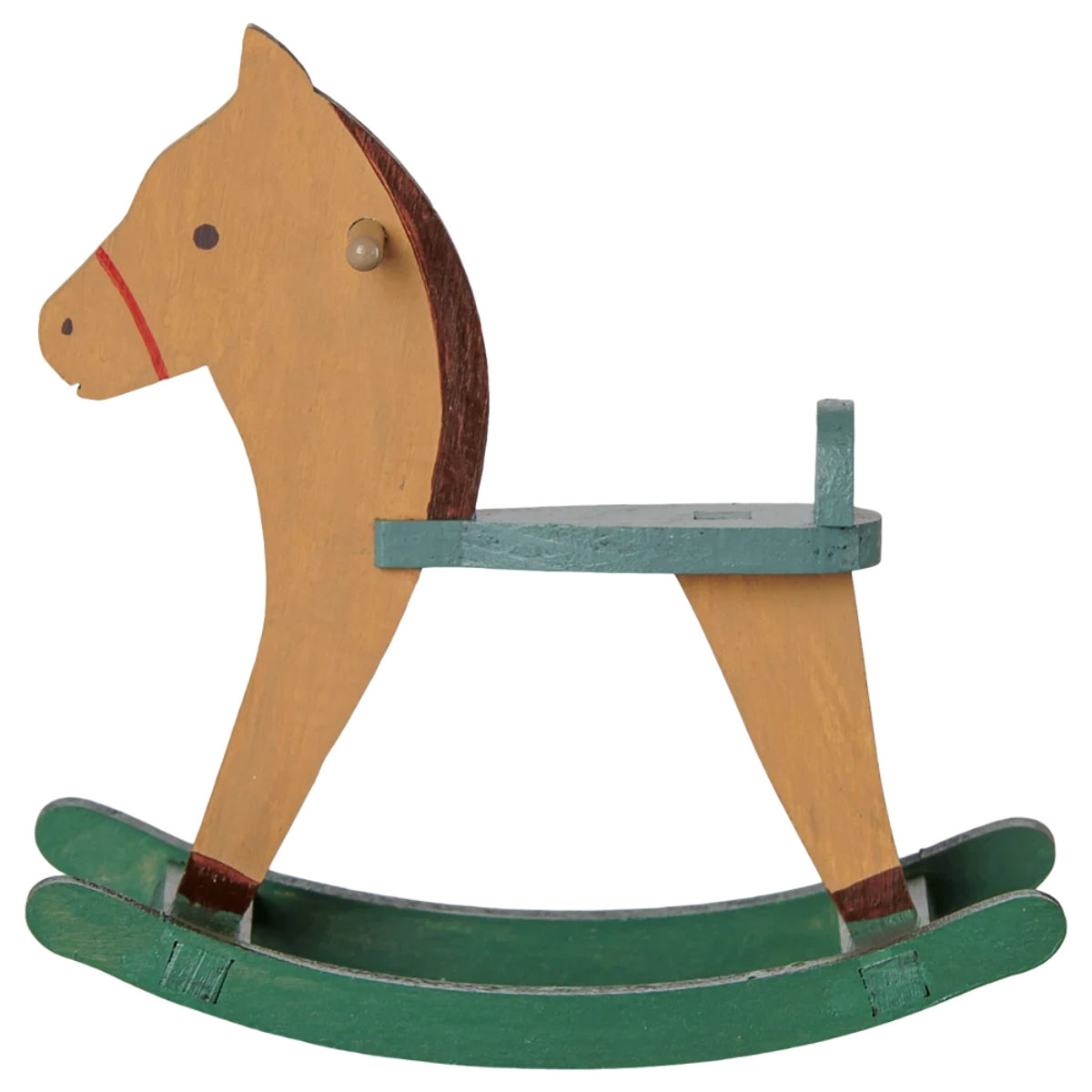 Cheval À Bascule, Pour Souris Maileg - Marron Clair