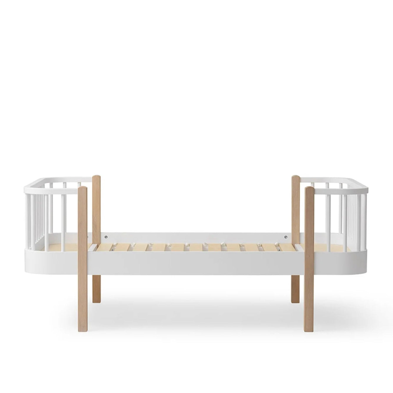 Lit Junior Wood Original, Blanc/Chêne OLIVER FURNITURE