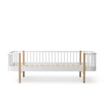 Lit Banquette Wood Original, Blanc/Chêne OLIVER FURNITURE