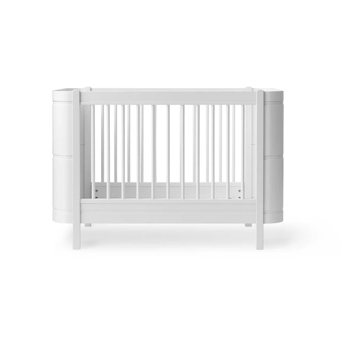 Lit Bébé Évolutif Wood Mini+, Avec Kit Junior Inclus, Blanc OLIVER FURNITURE