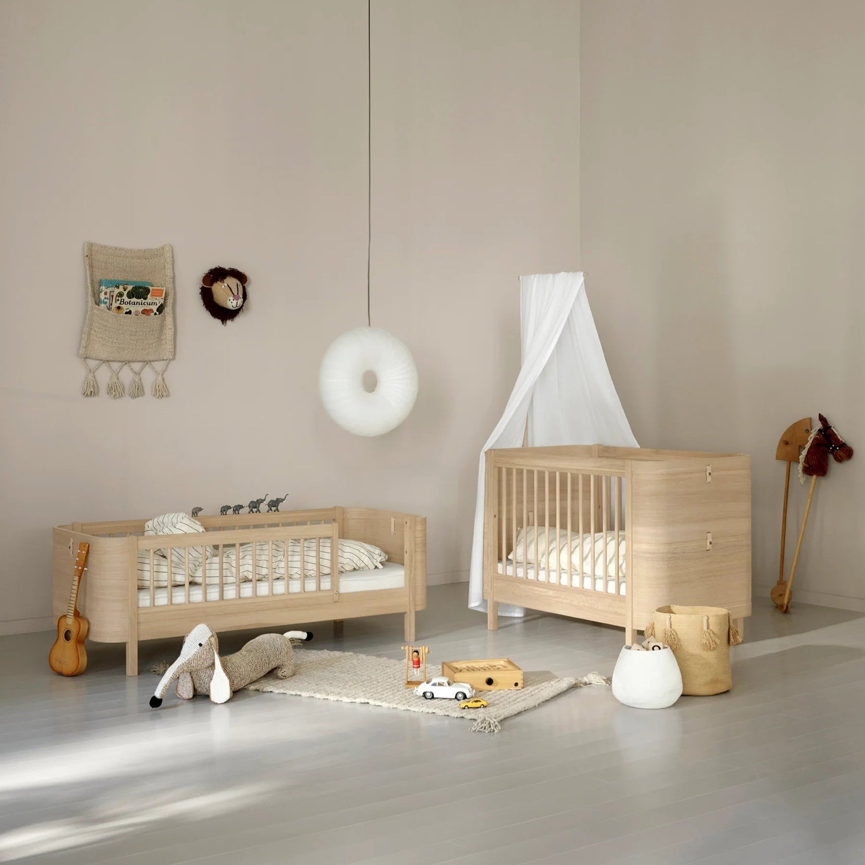 Kit Famille Wood Mini+, Chêne (Complément Au Lit Bébé Évolutif Mini+ Avec Kit Junior Inclus) OLIVER FURNITURE