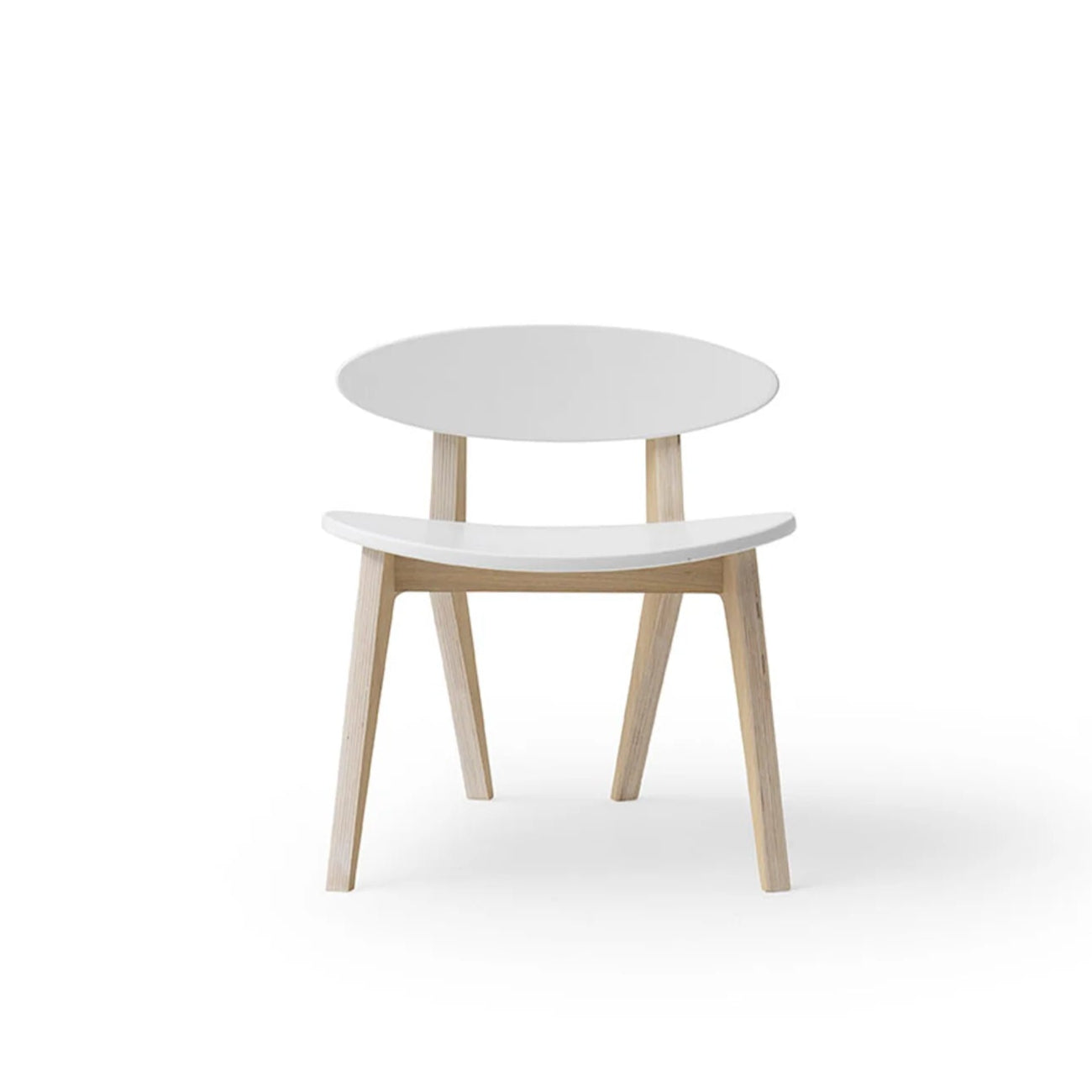 Chaise Wood PingPong, Blanc/Chêne OLIVER FURNITURE