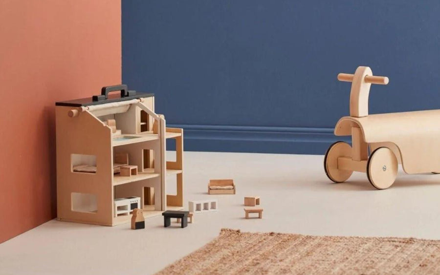 Accessoires jeu, miniatures jouets en bois pour chambre des enfants