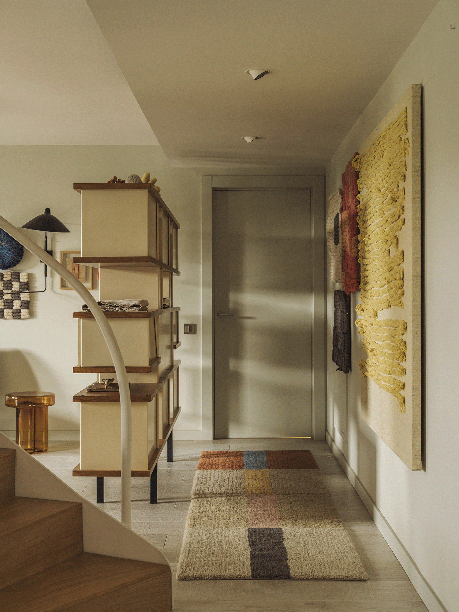 LORENA CANALS - Tapis De Couloir En Laine Chroma - Rose Poudré 80 x 140 Cm