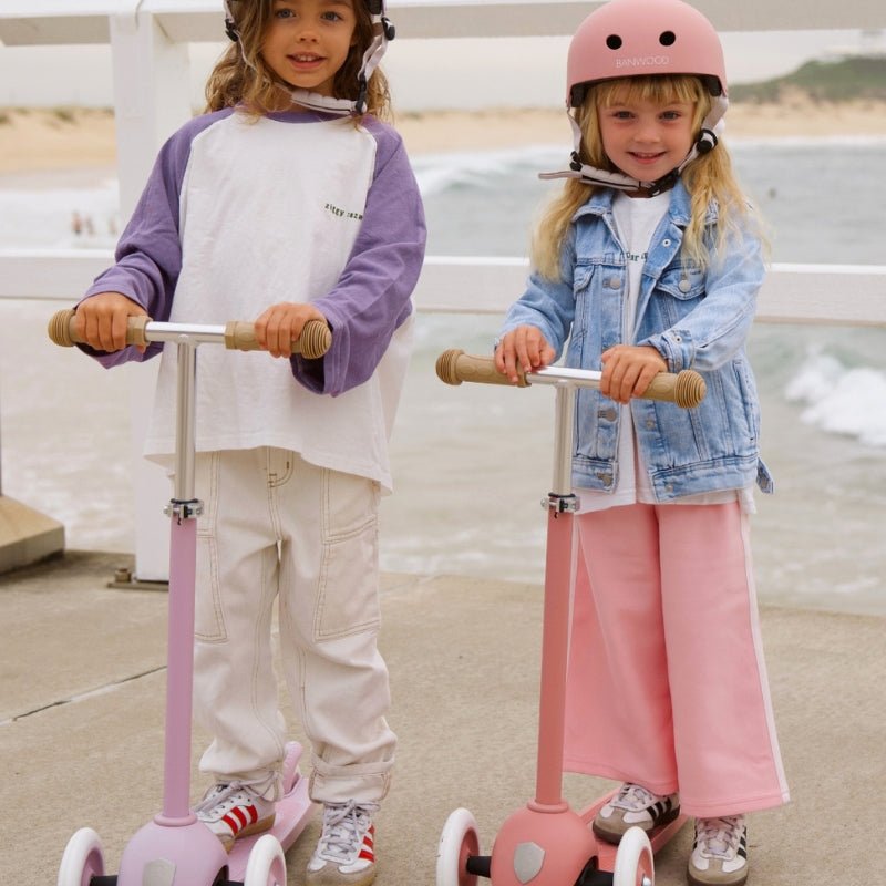 BANWOOD - Casque Enfant Écologique Banwood - Framboise