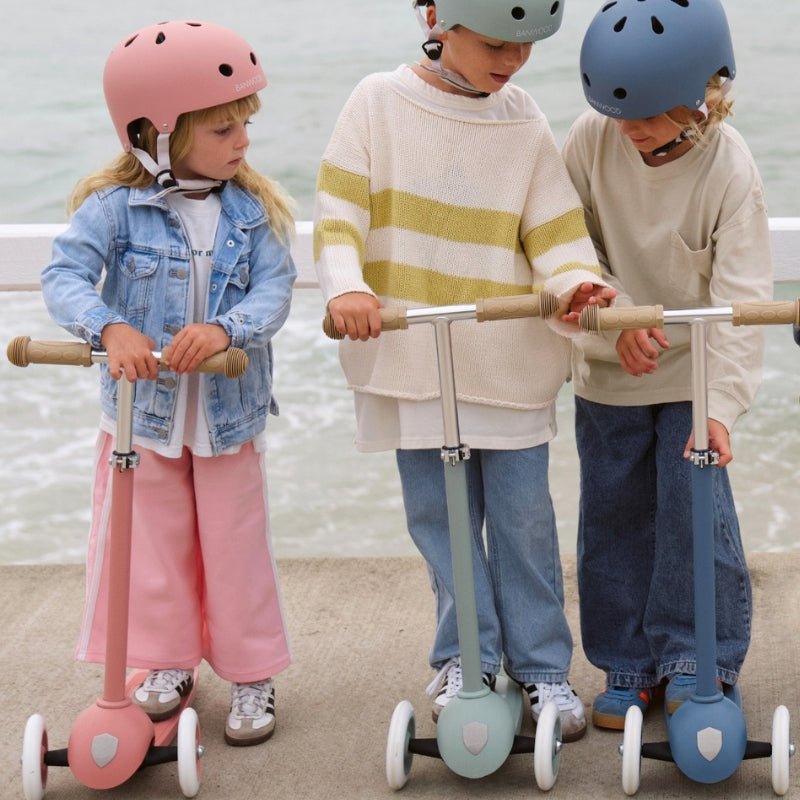 BANWOOD - Casque Enfant Écologique Banwood - Mer Profonde