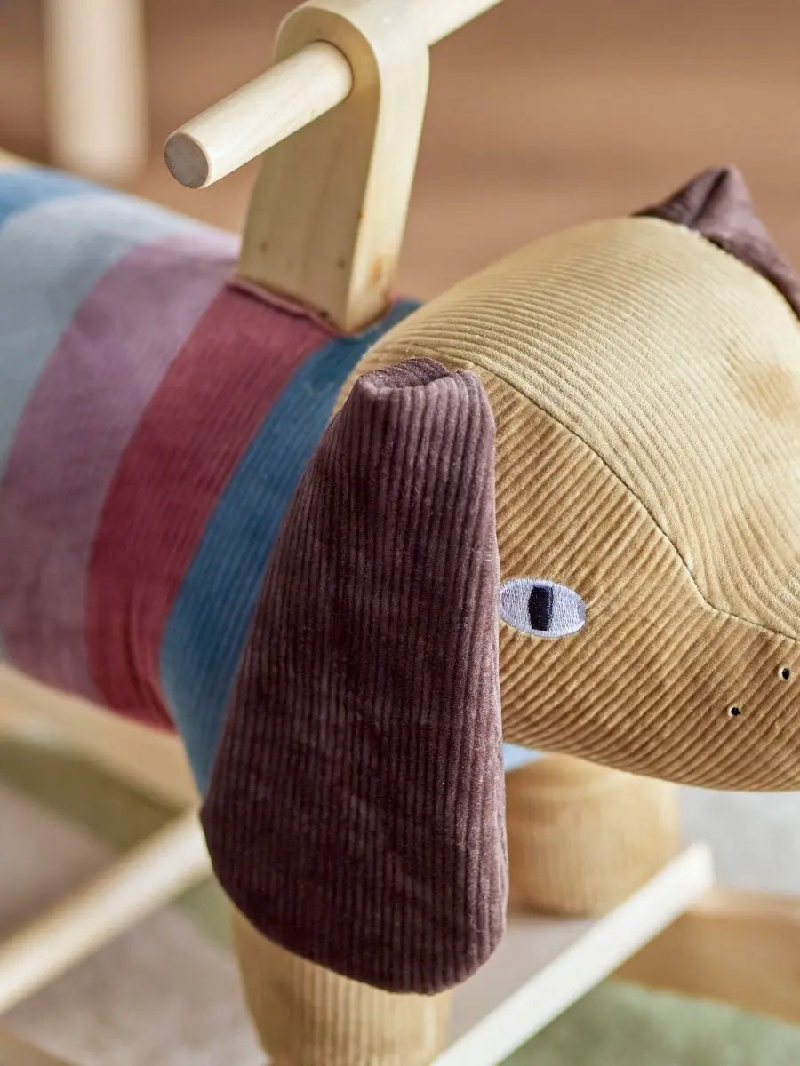 BLOOMINGVILLE MINI - Charlie Jouet à Bascule, Chien, Marron