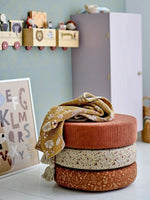 BLOOMINGVILLE MINI - Jo Pouf, Marron, Coton