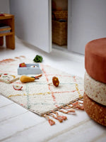 BLOOMINGVILLE MINI - Jo Pouf, Marron, Coton
