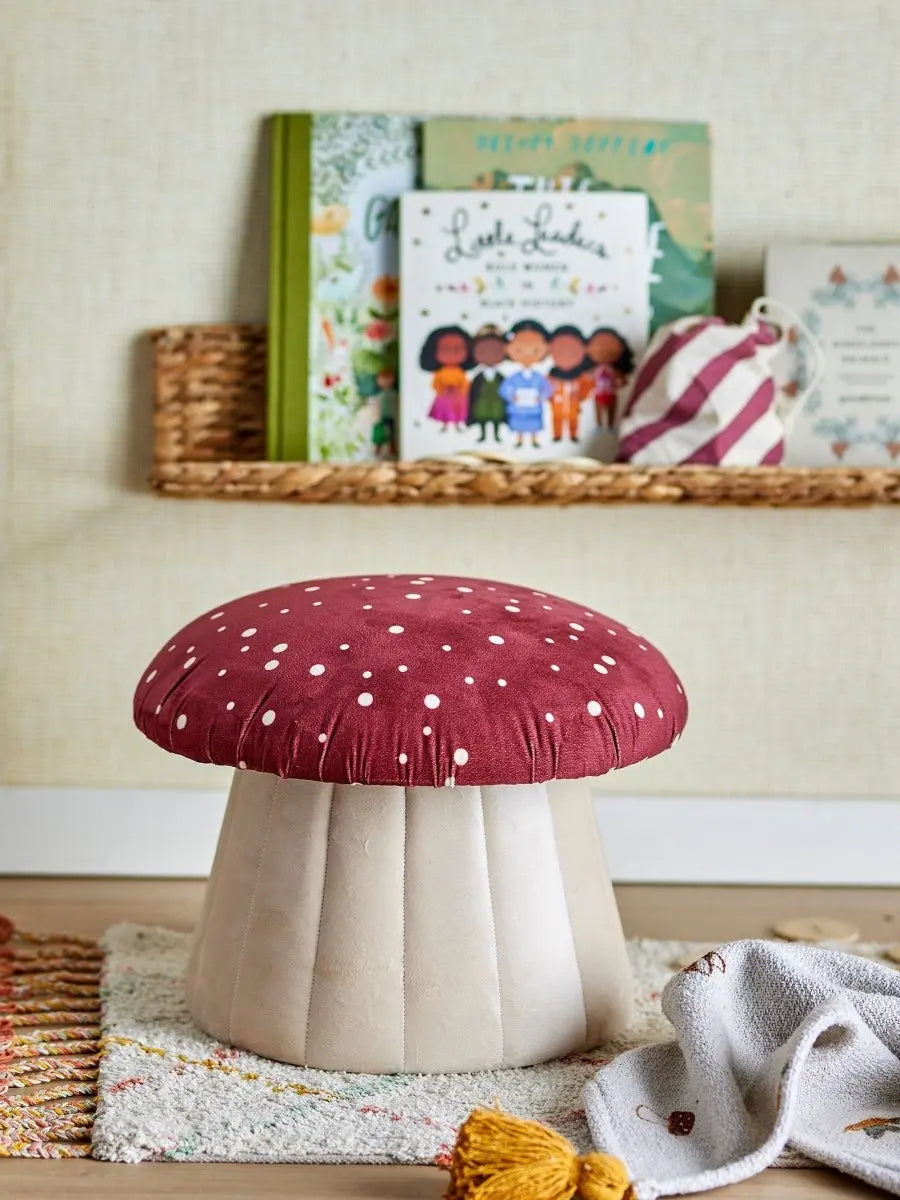 BLOOMINGVILLE MINI - Lue Pouf, Rouge, Polyester