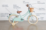 BOBBIN BIKES - Vélo Enfant Gingersnap 16" - Vert Pâle