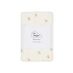 CAM CAM - Drap - Housse, 60 x 120 Cm - Gots Windflower Crème