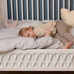 CAM CAM - Literie, Junior, 100 x 140 Cm - Gots Classic Rayures Camel