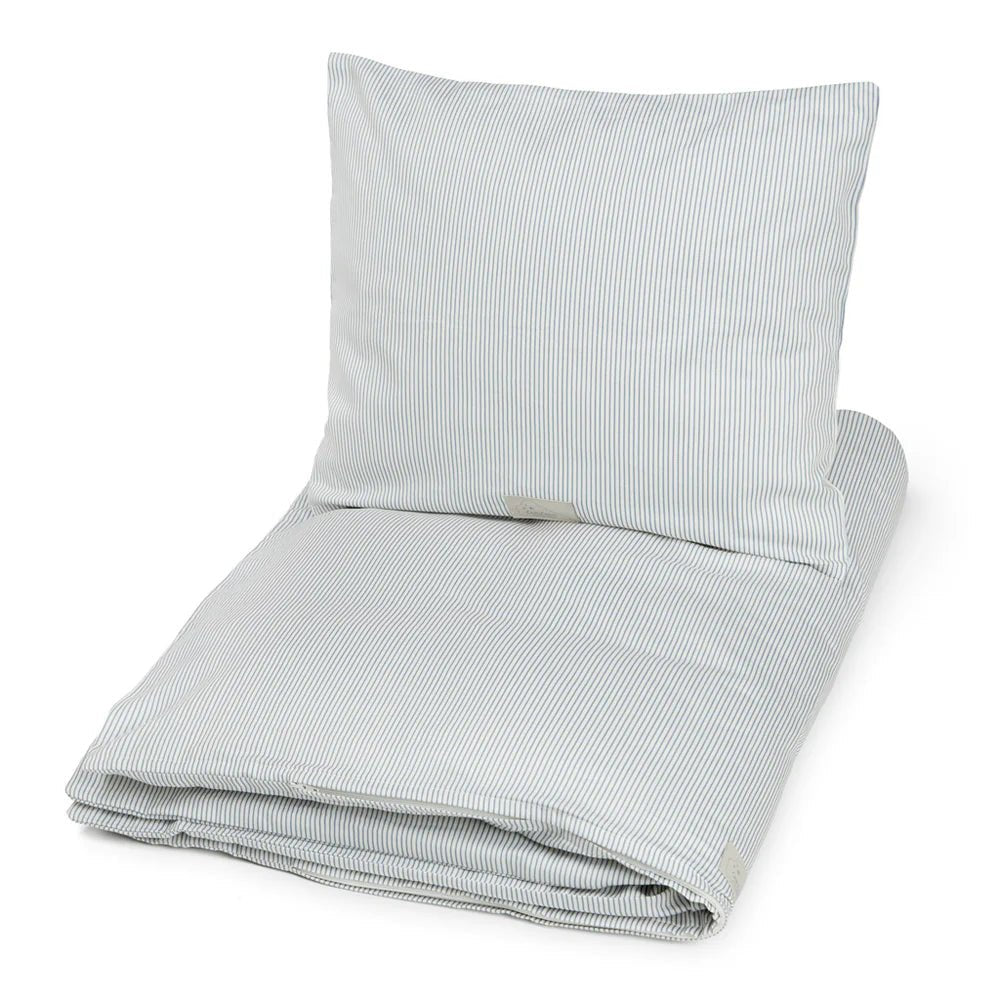 CAM CAM - Literie, Simple, 140 x 200 Cm - Gots Classic Rayures Bleu
