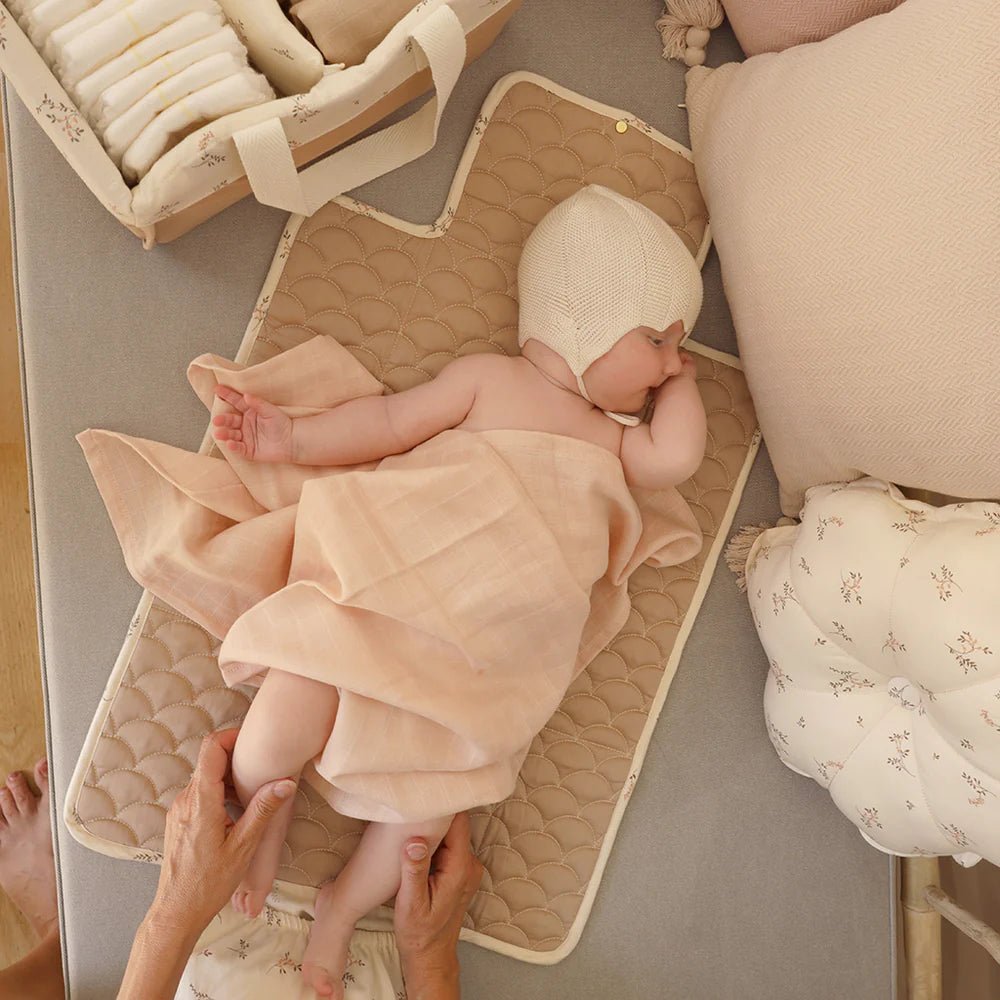 CAM CAM - Matelas À Langer De Voyage, Matelassé - Ocs Ashley, Latte