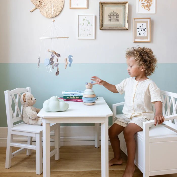 CAM CAM - Mobile Pour Lit Bébé En Bois - Fsc 100% - Sea Garden