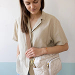 CAM CAM - Petit Sac À Langer - Ocs Classic Rayures Camel