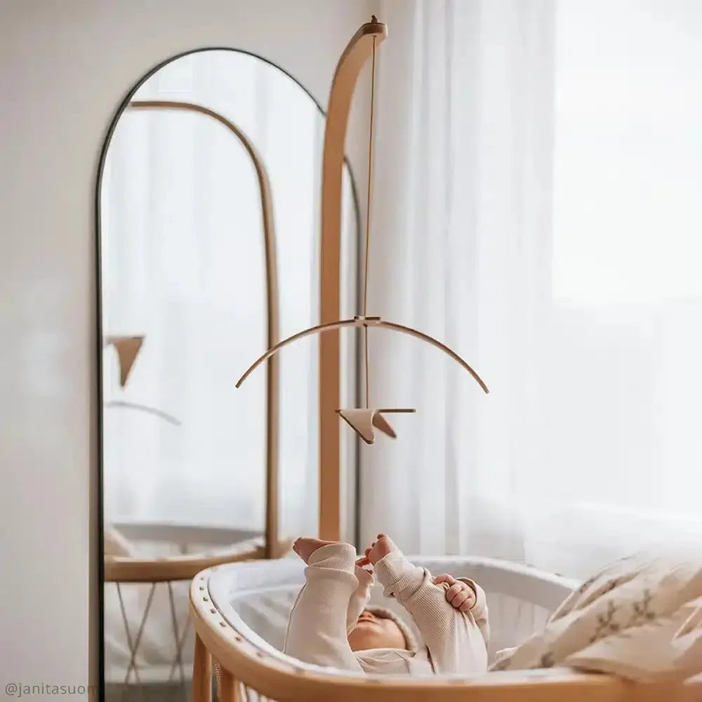 CHARLIE CRANE - Berceau KUMI / Cocon Mesh / Lacets Black & White / Matelas coco naturel - Les Petits