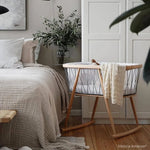 CHARLIE CRANE - Berceau KUMI / Cocon Mesh / Lacets Black & White / Matelas coco naturel