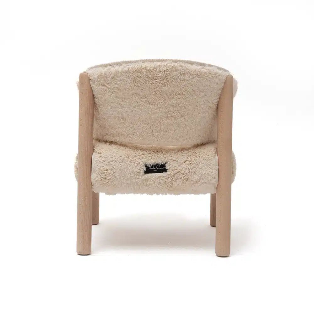 CHARLIE CRANE - Chaise Saba Fur En Hêtre Brut