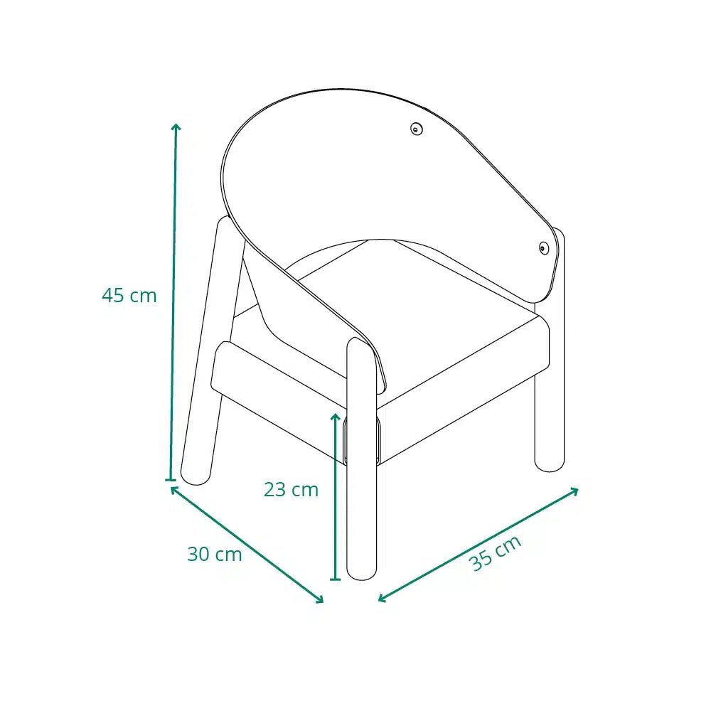 CHARLIE CRANE - Chaise Saba Fur En Hêtre Brut