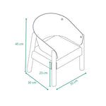 CHARLIE CRANE - Chaise Saba Fur En Hêtre Brut