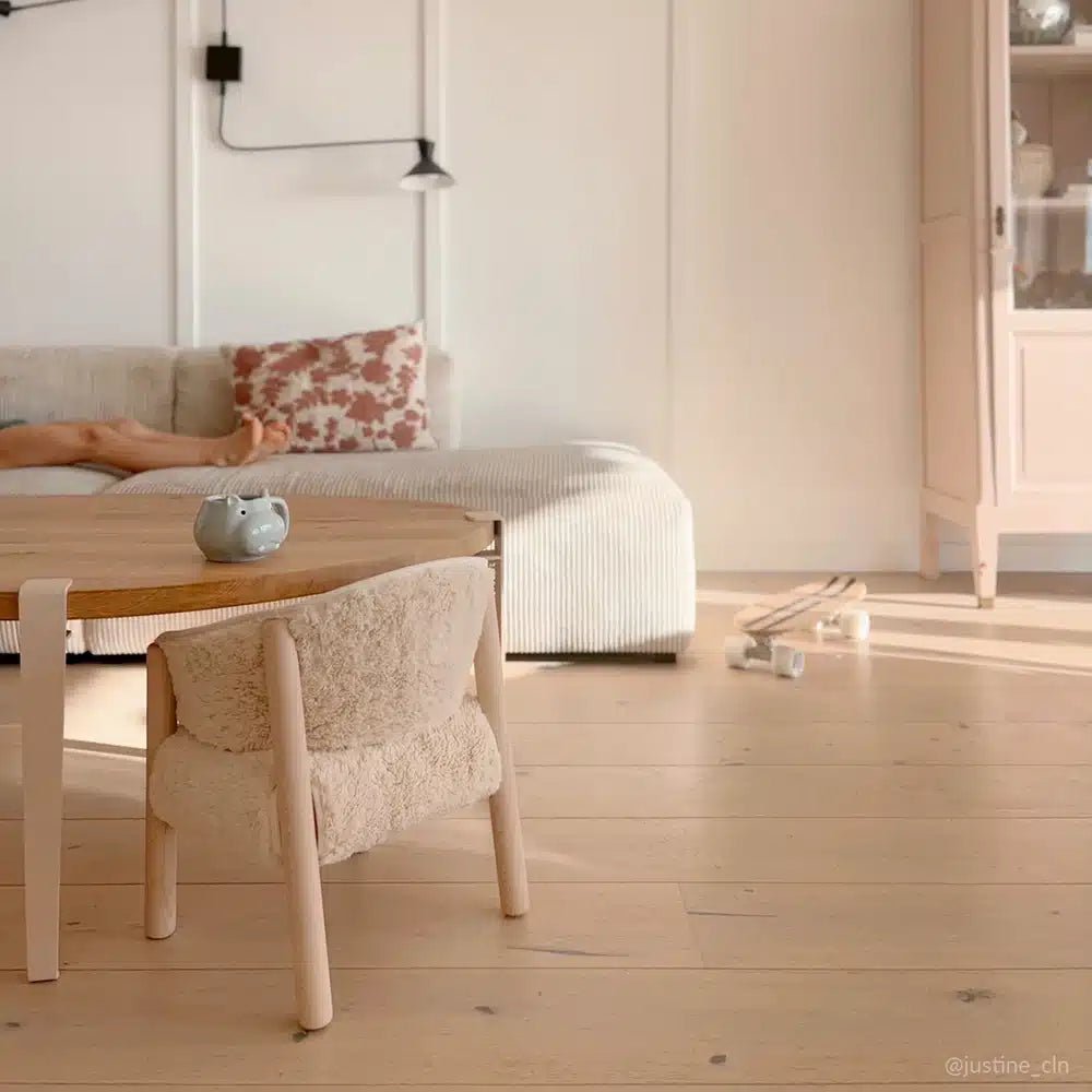 CHARLIE CRANE - Chaise Saba Fur En Hêtre Brut