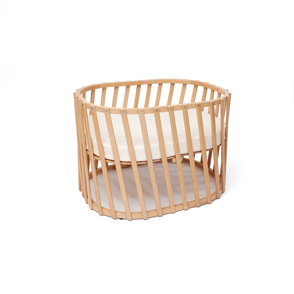 CHARLIE CRANE-Lit Bébé évolutif LUGO Charlie Crane en Bois Naturel + Matelas