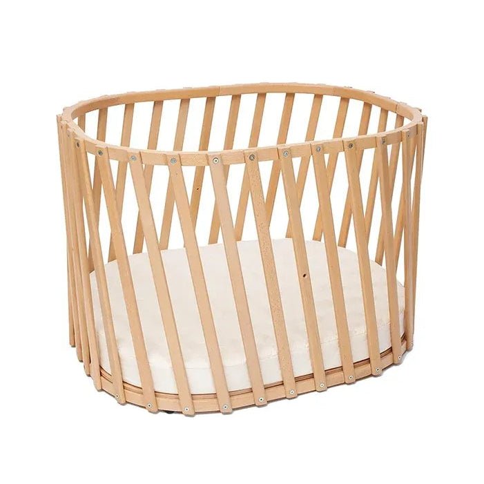 CHARLIE CRANE-Lit Bébé évolutif LUGO Charlie Crane en Bois Naturel + Matelas