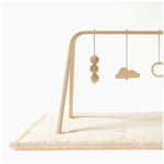 CHARLIE CRANE - Set d'Éveil Complet : Tapis TAMI Milk + Arche NAHO & Jouets en Bois