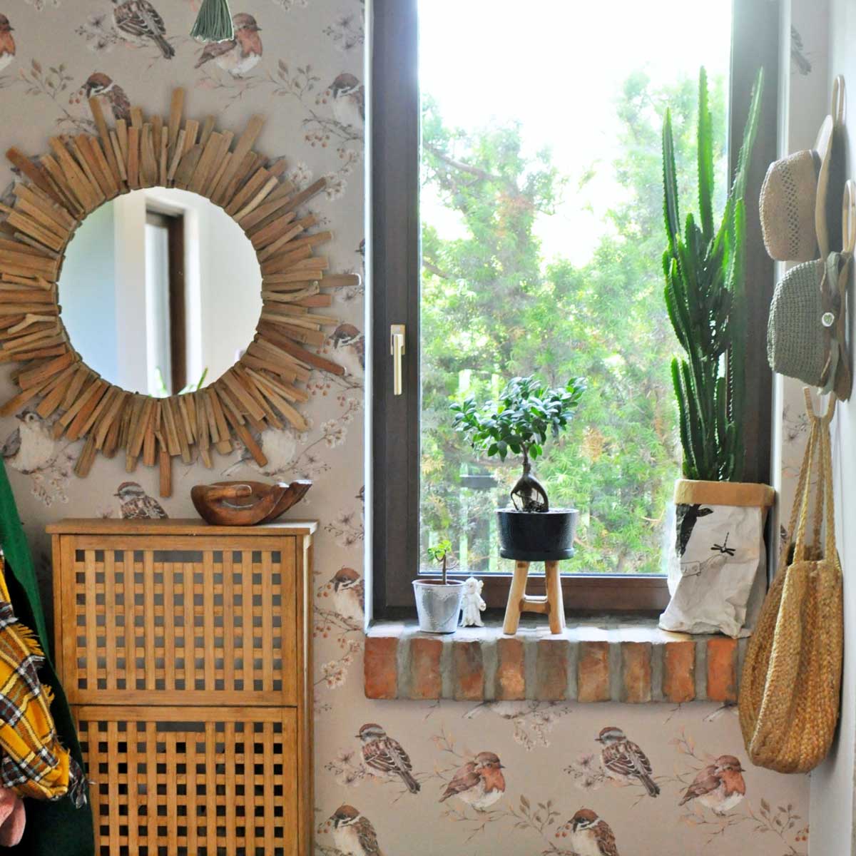 DEKORNIK - Papier Peint Pour Enfants Beige Oiseaux