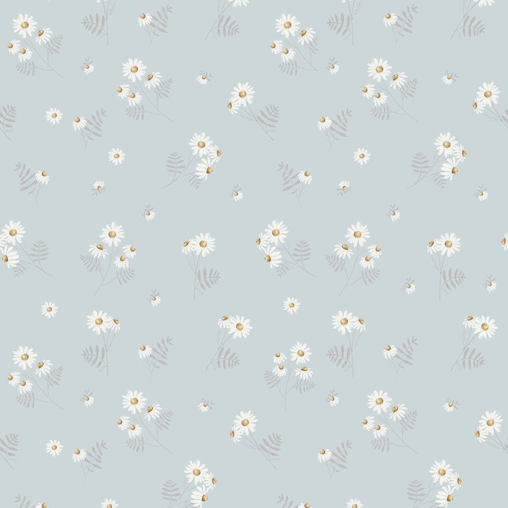 DEKORNIK - Papier Peint Pour Enfants Bleu Camomille