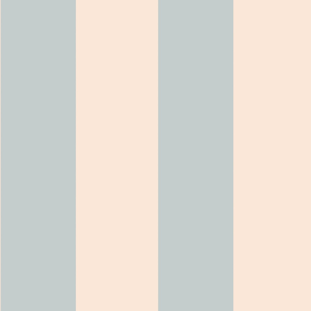 DEKORNIK - Papier Peint Pour Enfants Bleu Vintage Et Beige