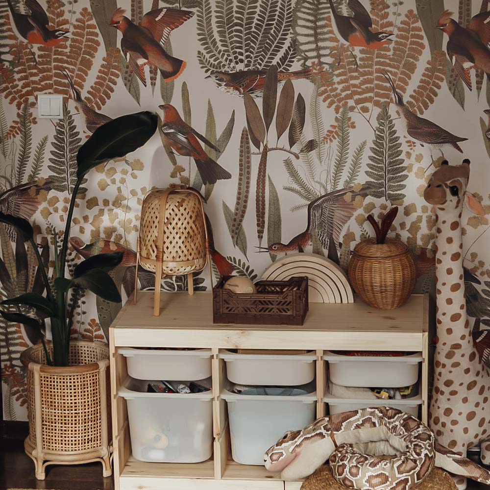 DEKORNIK - Papier Peint Pour Enfants Buisson D'oiseaux