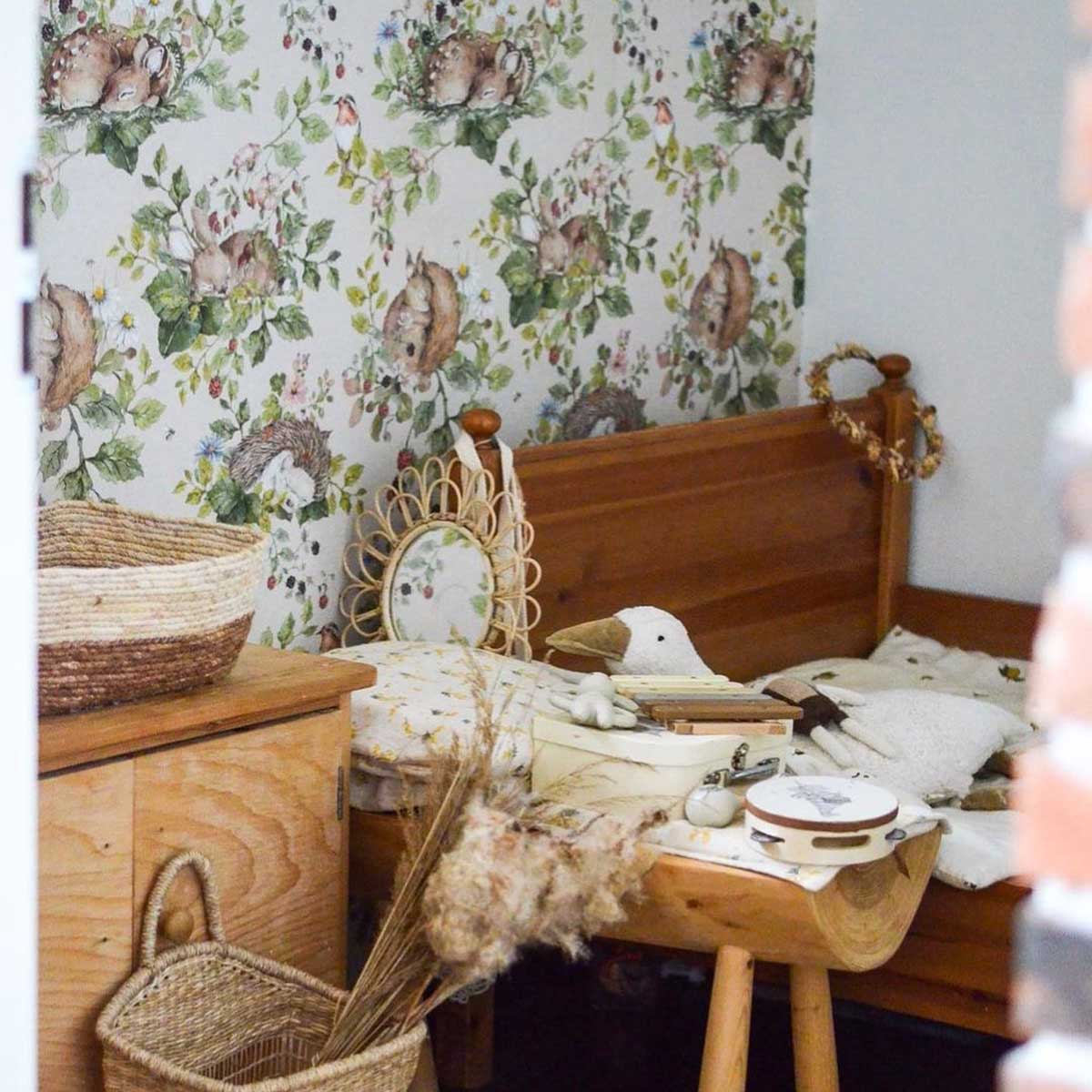 DEKORNIK - Papier Peint Pour Enfants Lumineux Petits Animaux Endormis