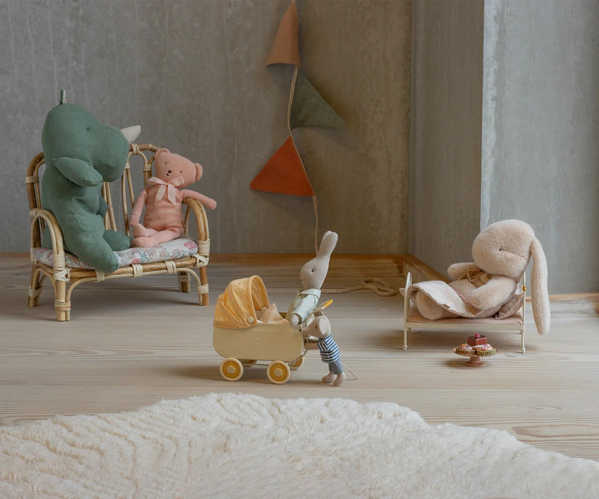 Plush Rabbit, Medium - Peach Cream