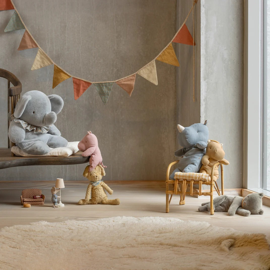 Peluche Gattino Addormentato, Medio - Grigio