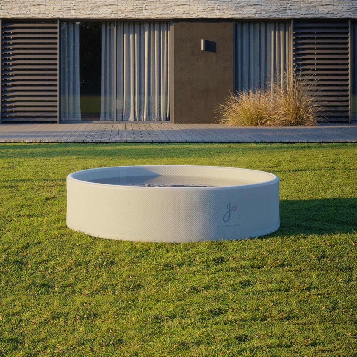 JUPIDUU - Piscine Jupiduu - Gris/Blanc - Trois Tailles Disponible