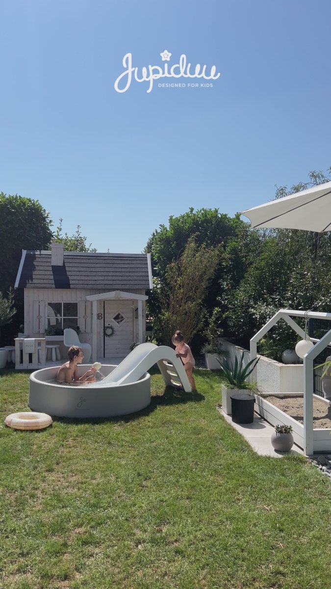JUPIDUU - Piscine Jupiduu - Gris/Blanc - Trois Tailles Disponible
