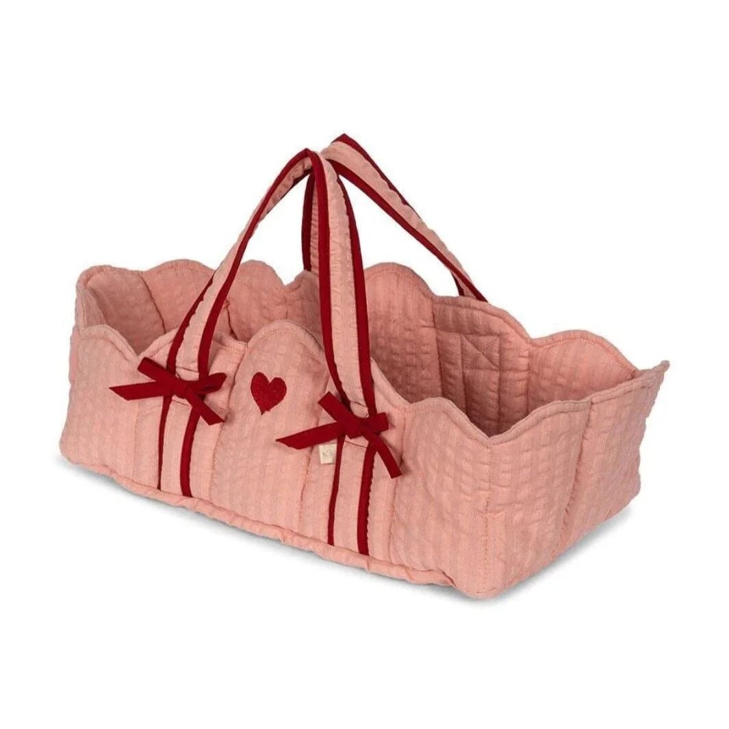 KONGES SLØJD - Couffin Souple Pour Poupée - Rose Douce